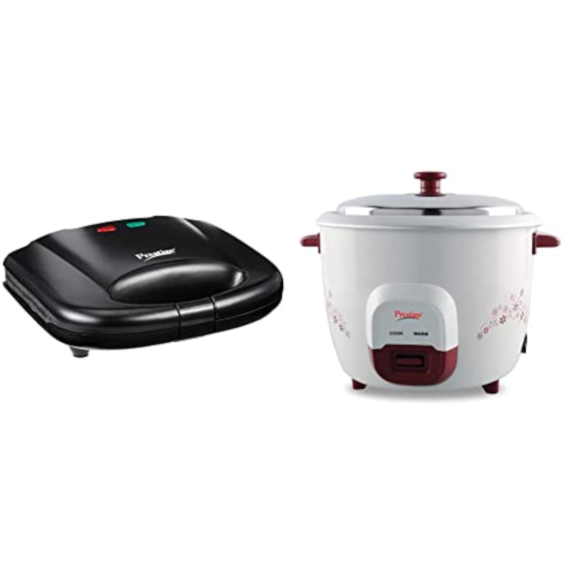 PGMFB 800 Watt Grill Sandwich Toaster with Fixed Grill Plates